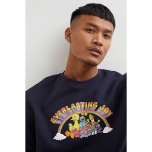 Navy blue Sesame Street crewneck sweatshirt #SesameStreet #crewneck